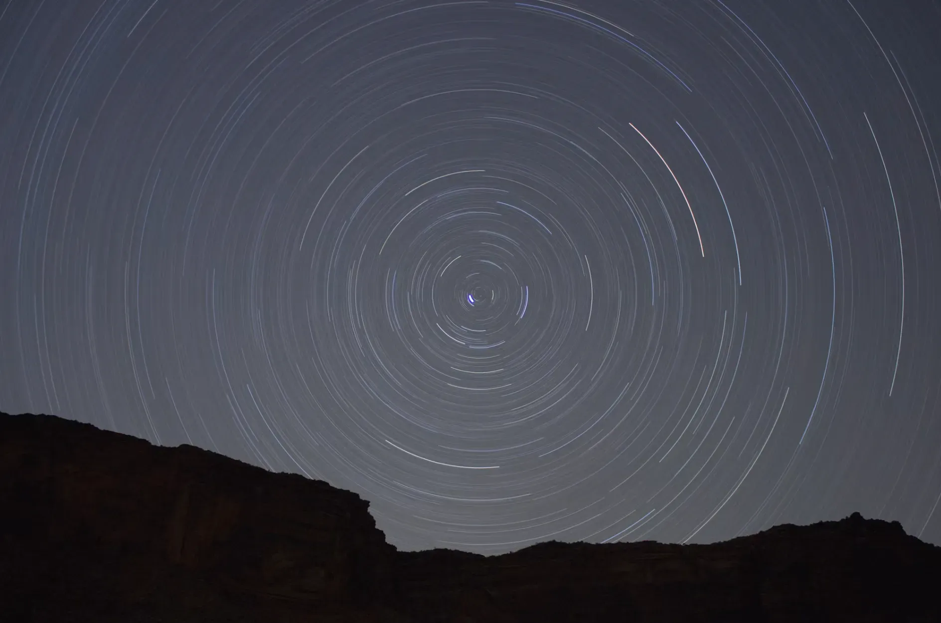 Night Sky over Mountains