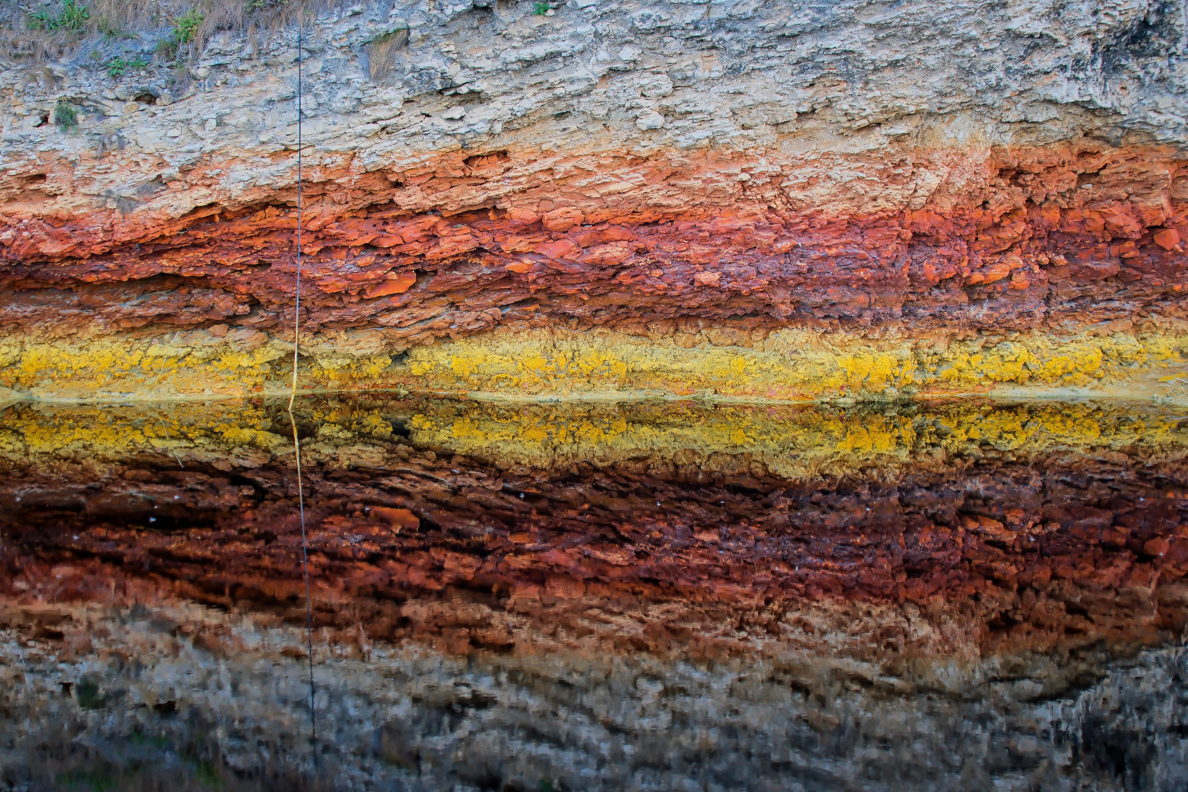 colored layers of rock